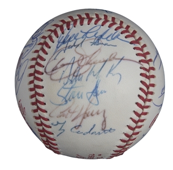 1988 American League Champion Oakland As Team Signed Official World Series Baseball With 24 Signatures Including McGwire, Eckersley & LaRussa (JSA)